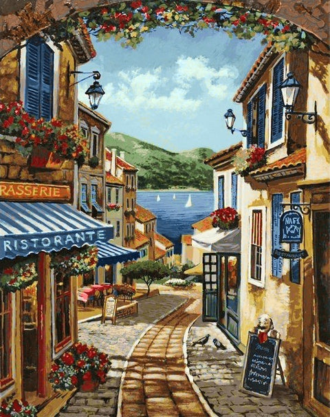 Diamond painting kit Summer in Spain WD094