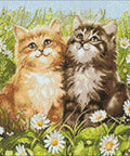 Diamond painting kit Summer Kittens WD209 - Hobby.lt 🇬🇧