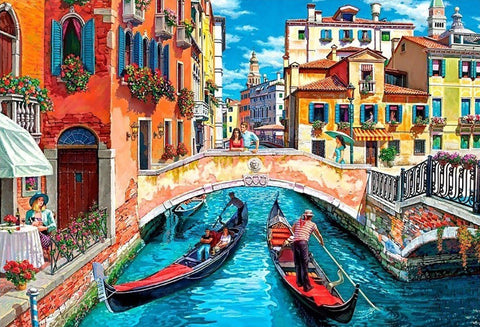 Diamond painting kit Sunny Venice 70*50 cm WD2522 - Hobby.lt 🇬🇧