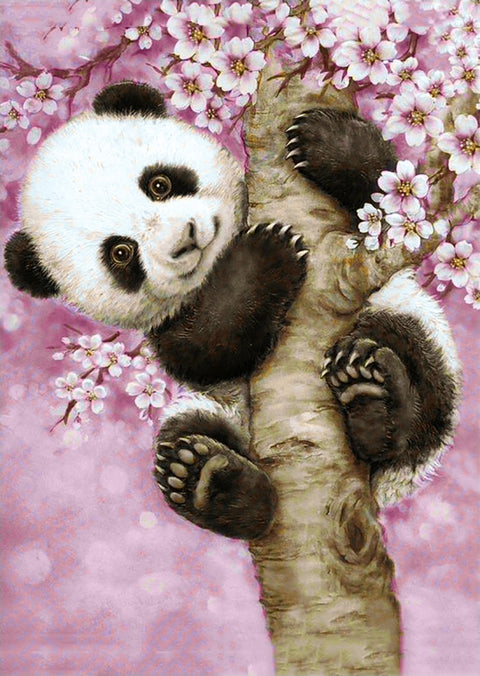 Diamond painting kit Sweet Panda WD076