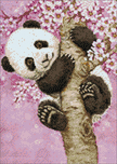 Diamond painting kit Sweet Panda WD076