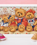 Diamond Painting Kit Teddy Bears AZ - 1645 30_60cm - Hobby.lt 🇬🇧