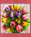 Diamond Painting Kit Tulip Bouquet AZ - 1705 40x40cm - Hobby.lt 🇬🇧