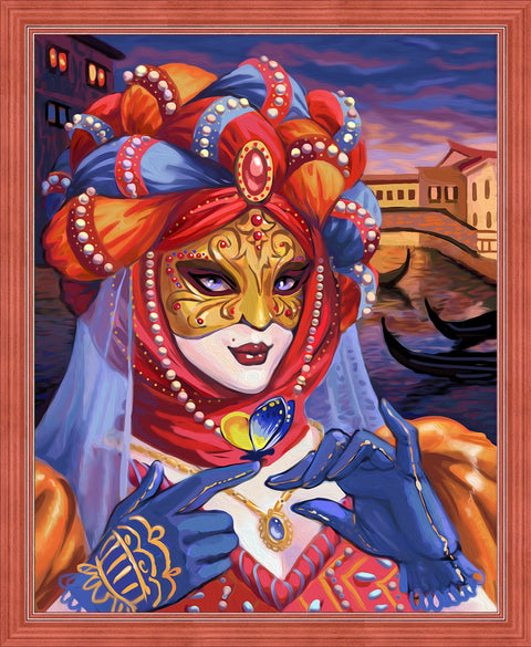 Diamond Painting Kit Venetian Madam AZ-1586 40_50cm