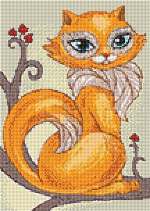 Diamond painting kit Wise Kitty WD203 - Hobby.lt 🇬🇧