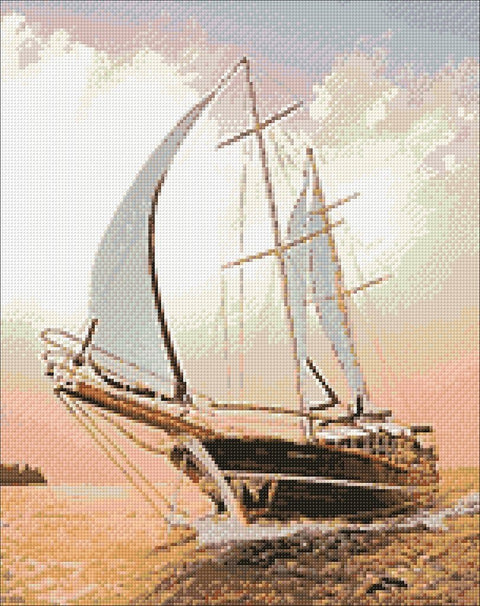 Diamond painting kit Yacht WD227 - Hobby.lt 🇬🇧