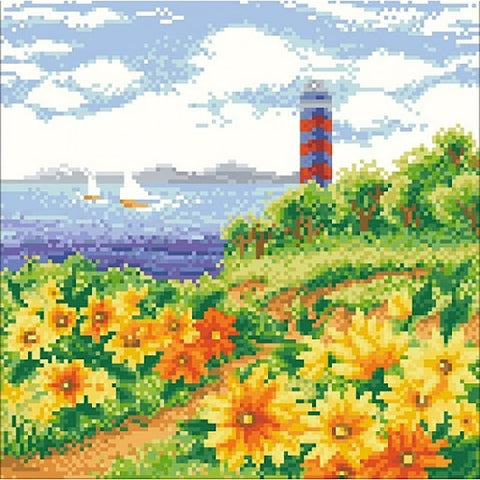 Diamond painting Lighthouse AZ-45 Size: 30х30