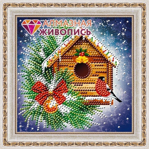 Diamond painting Little Bird AZ - 3015 Size: 15х15 - Hobby.lt 🇬🇧