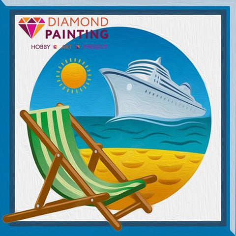 Diamond painting Long Waiting Vessel AZ-1485 Size: 20х20
