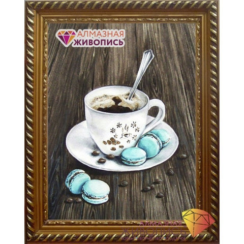 Diamond painting Makaroons for Coffee AZ-1433 Size: 30х40