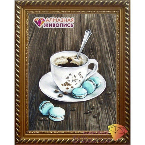 Diamond painting Makaroons for Coffee AZ - 1433 Size: 30х40 - Hobby.lt 🇬🇧