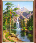 Diamond painting Mountain Waterfall AZ - 1347 Size: 30*40 - Hobby.lt 🇬🇧