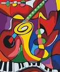 Diamond painting Music Colours AZ - 1181 Size: 40х50 - Hobby.lt 🇬🇧