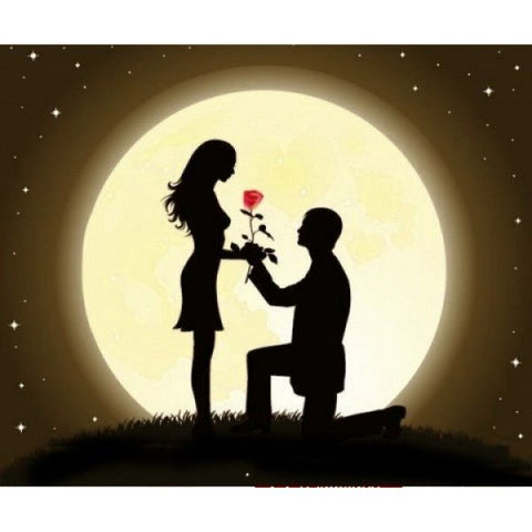 Diamond painting Night Romance AZ - 1310 Size: 30х25 - Hobby.lt 🇬🇧