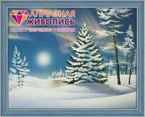 Diamond painting Northern Landscape AZ - 1286 Size: 50х40 - Hobby.lt 🇬🇧
