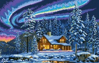 Diamond painting Northern Lights AZ-1040 Size: 64х40