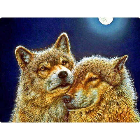 Diamond painting Pair of Wolves AZ-1200 Size: 60х45