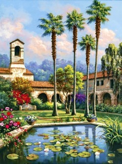 Diamond painting Paradise Garden AZ-1346 Size: 30*40