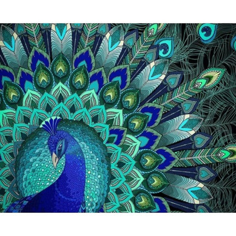 Diamond painting Peacock Patterns AZ-1396 Size: 50х40