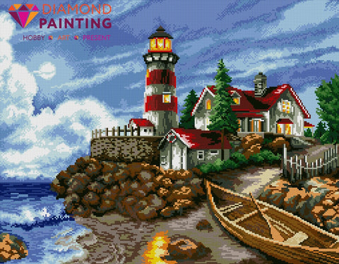 Diamond painting Phare Lights AZ-1048 Size: 64х50