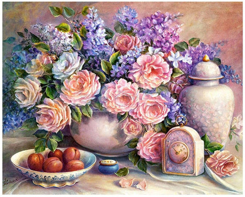 Diamond painting Pink Still Life AZ-1374 Size: 50х40