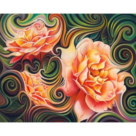 Diamond painting Rose Abstraction AZ-1393 Size: 50х40