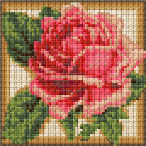 Diamond painting Rose AZ - 1450 Size: 15х15 - Hobby.lt 🇬🇧