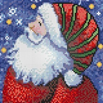 Diamond painting Santa Claus AZ - 1260 Size: 20х20 - Hobby.lt 🇬🇧