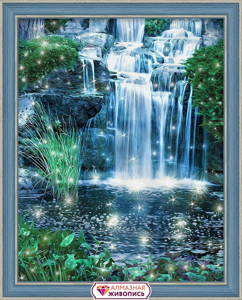 Diamond painting Shining Waterfall AZ-1496 Size: 40х50