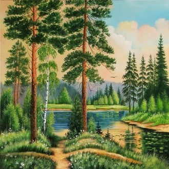 Diamond painting Silent Forest AZ-1236 Size: 40x40