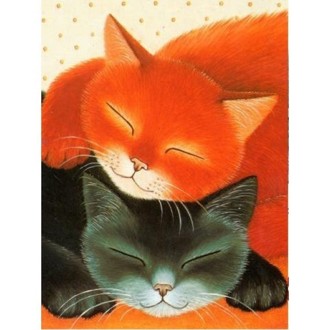 Diamond painting Sleeping Cats AZ-1306 Size: 30х40