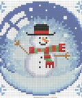 Diamond painting Snowman AZ - 1258 Size: 15х15 - Hobby.lt 🇬🇧
