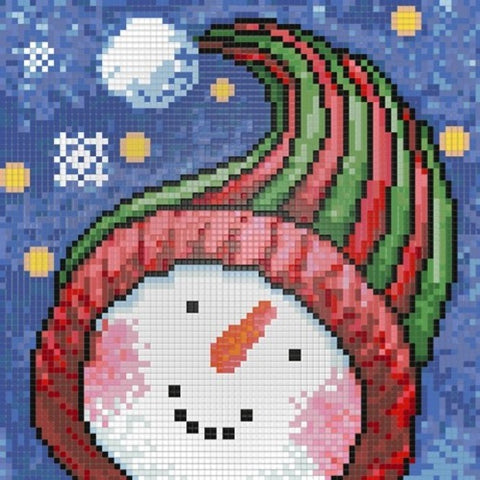 Diamond painting Snowman Portrait AZ-1262 Size: 20х20