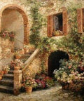 Diamond painting Spanish Patio AZ - 1155 Size: 70х50 - Hobby.lt 🇬🇧
