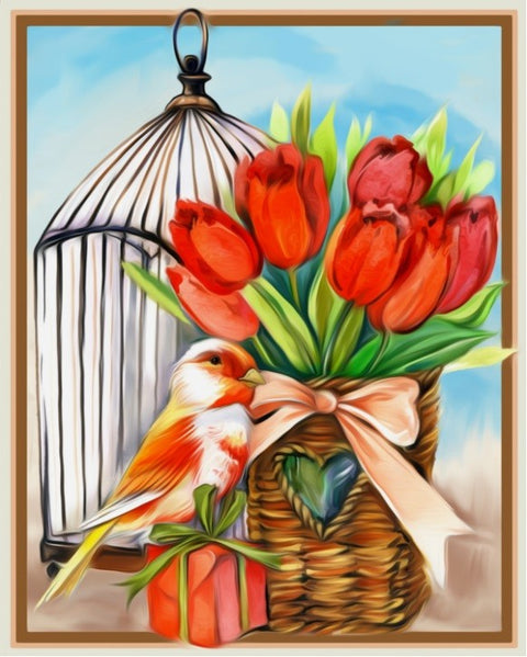 Diamond painting Spring Gift AZ-1470 Size: 24х30