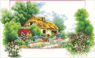 Diamond painting Spring House AZ-38 Size: 38х59