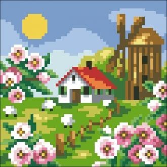 Diamond painting Spring Landscape AZ-406 Size: 15х15