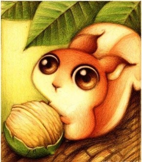 Diamond painting Squirell AZ-359 Size: 25x30