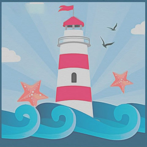 Diamond painting Star Lighthouse AZ-1482 Size: 15х15