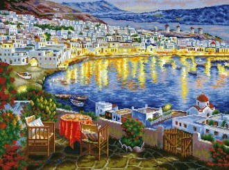 Diamond painting Summer Evening AZ-1215 Size: 77х58