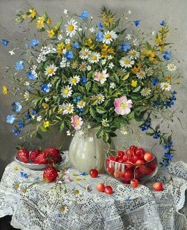 Diamond painting Summer Flowers AZ-1197 Size: 50х60