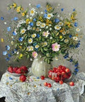 Diamond painting Summer Flowers AZ - 1197 Size: 50х60 - Hobby.lt 🇬🇧