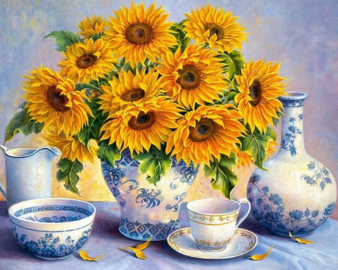 Diamond painting Sunflower Bouquet AZ-1366 Size: 50х40