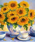 Diamond painting Sunflower Bouquet AZ - 1366 Size: 50х40 - Hobby.lt 🇬🇧