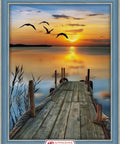 Diamond painting Sunset on the Lake AZ - 1493 Size: 30х40 - Hobby.lt 🇬🇧