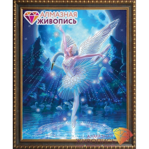 Diamond painting Swan Lake AZ-3019 Size: 40х50