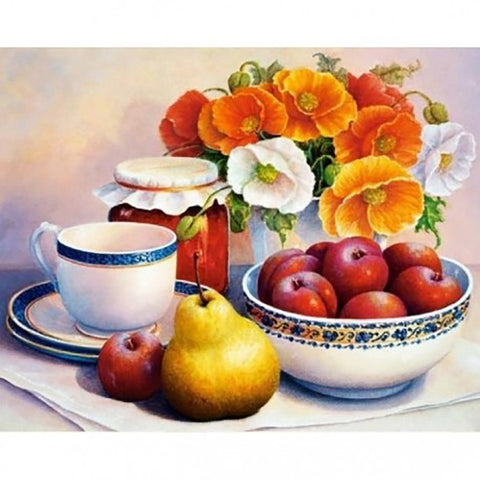 Diamond painting Tea with Fruits AZ-1367 Size: 50х40