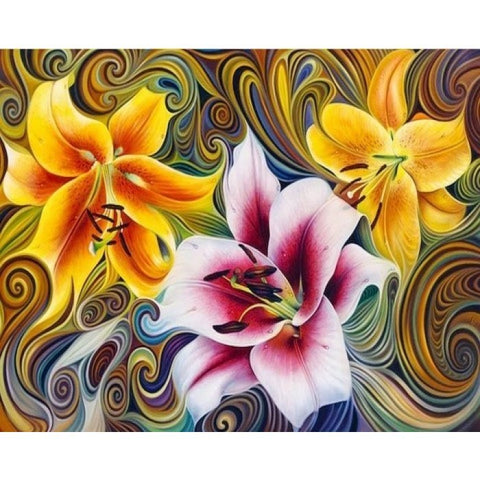 Diamond painting Three Lilies AZ-1394 Size: 50х40