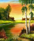 Diamond painting Trees near the Coast AZ - 1330 Size: 30*40 - Hobby.lt 🇬🇧