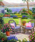 Diamond painting Vacation in the Summer House AZ - 1331 Size: 40*40 - Hobby.lt 🇬🇧